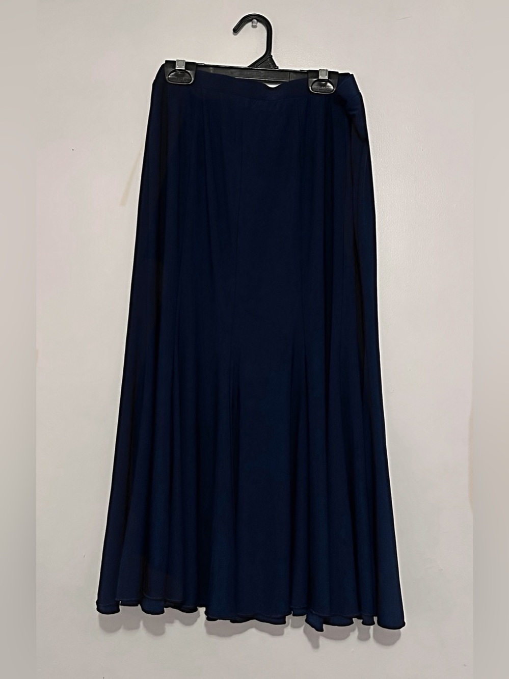 Women's Navy Maxi Skirt - Classic Flowing A-Line